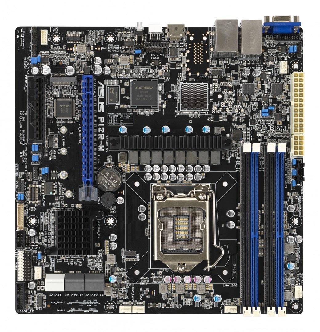 ASUS P12R-M - Server Motherboard LGA-1200 MicroATX for demanding users