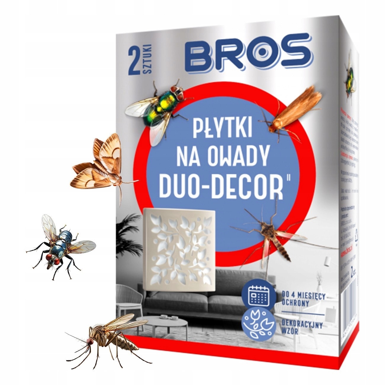 Bros Duo Decor - Insecticide Plates - 2 pcs - effective protection against insects