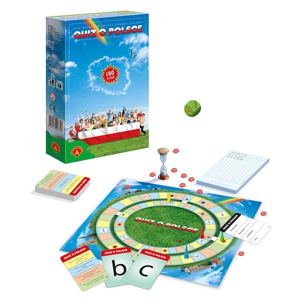 Alexander Educational game Quiz about Poland for 2-3 players