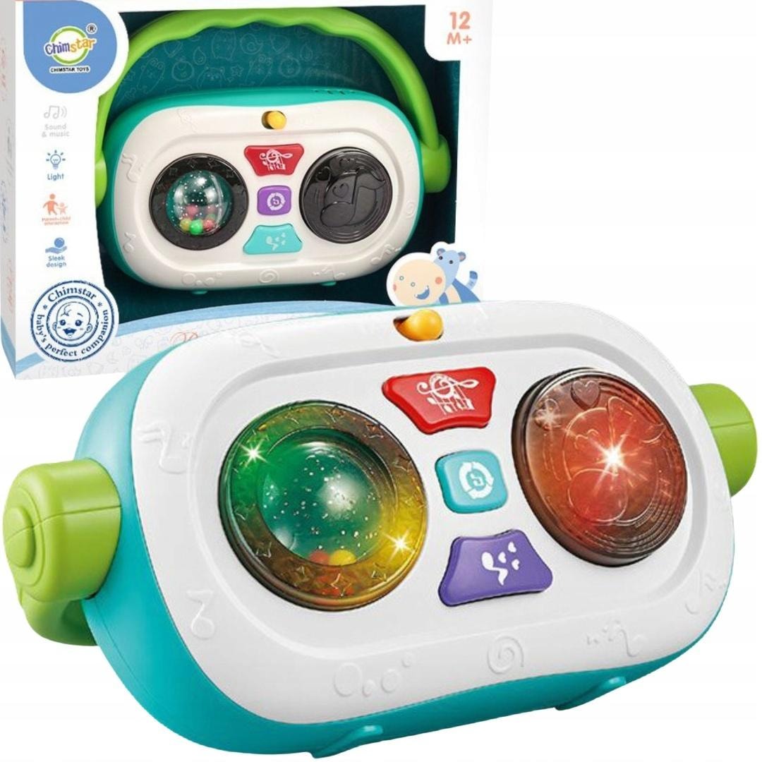 Interactive radio rattle - educational toy for children