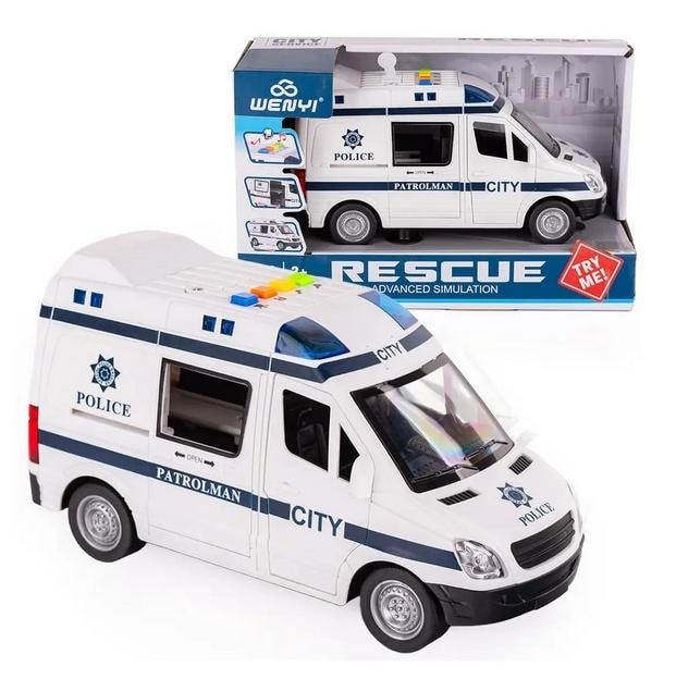 Interactive police car - light and sound for little law enforcers