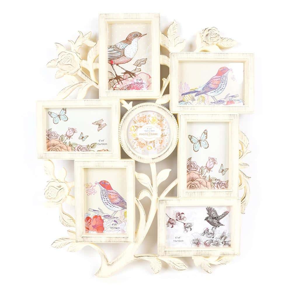 Fandy Cream photo frame for 7 photos - ideal for the living room