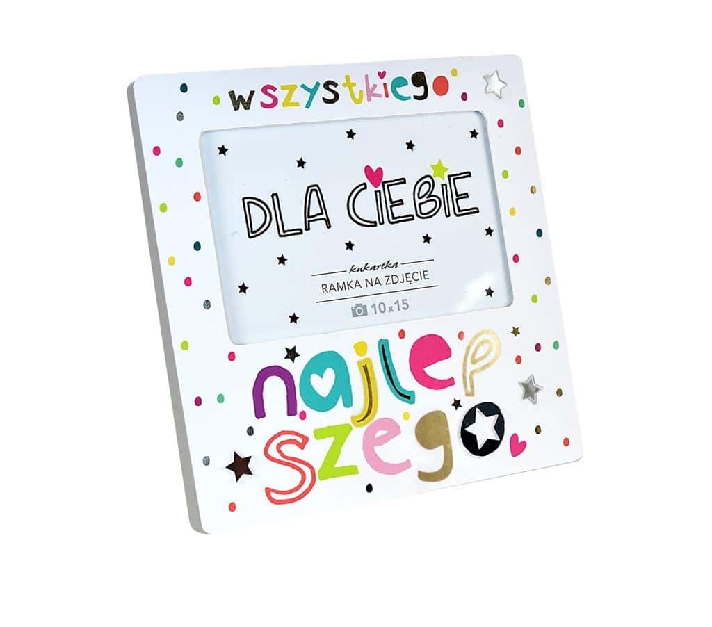 Kukartka Frame Moments RM-068 Birthday - Wooden Photo Frame