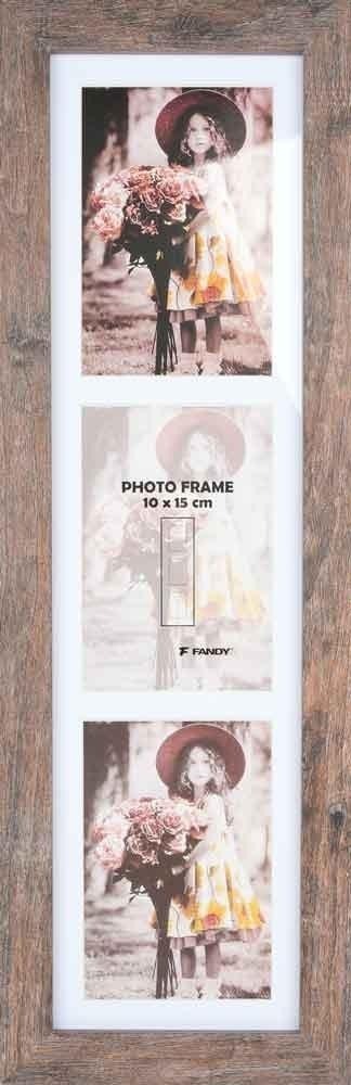 Narvik Gallery 01 Frame - brown frame for 3 photos