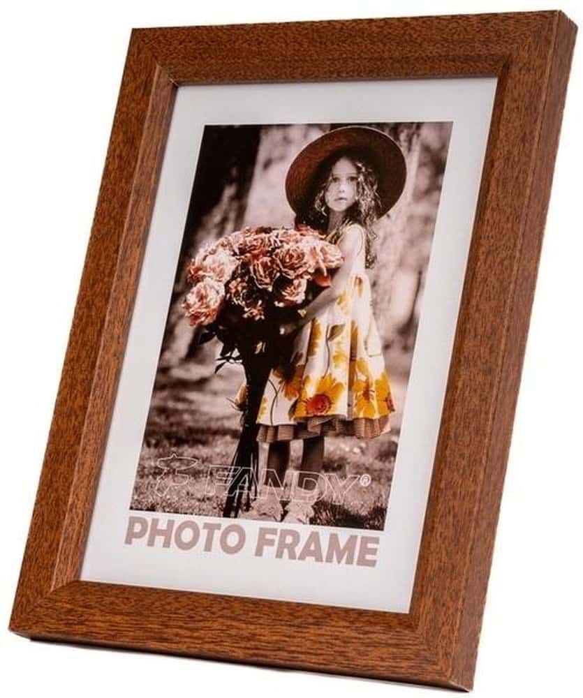 Bevel Photo Frame 13x18 cm - dark brown elegance for your memories