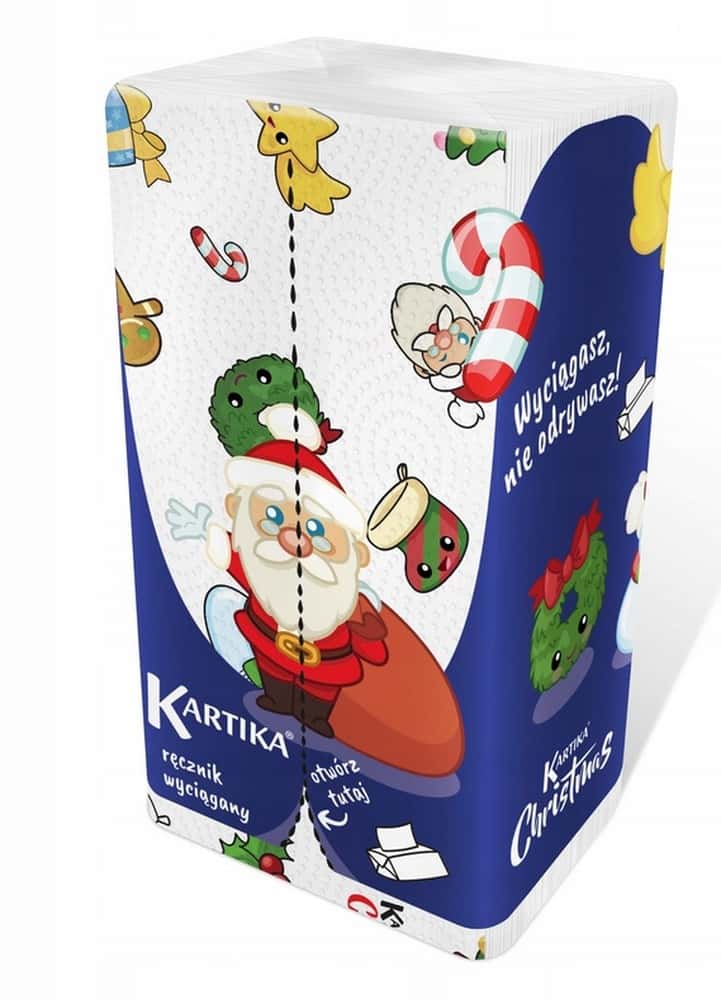 Kartika Xmas Paper Towel 2-ply - 150 sheets bring the Christmas spirit