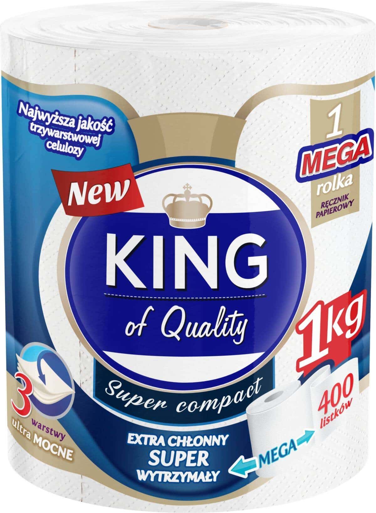 King Paper towel 3in1 - 1 roll, 400 sheets for your home