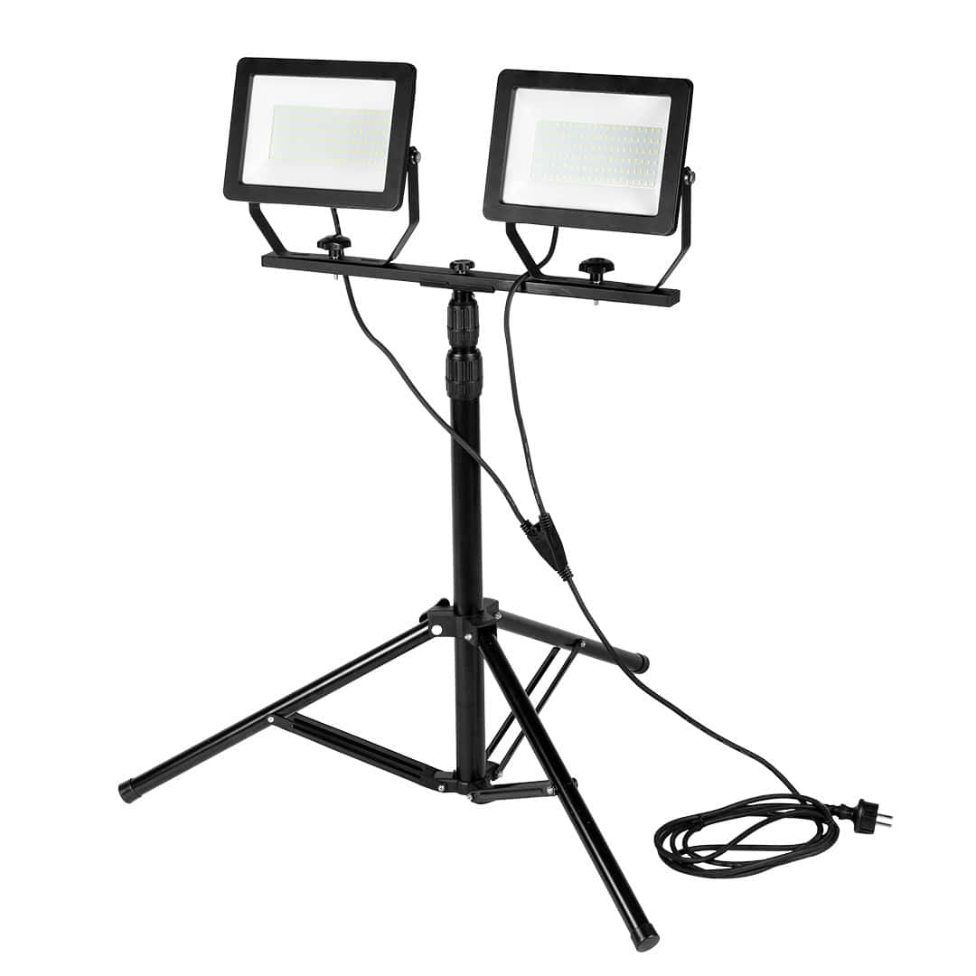 NEO Double spotlight LED 2 x 100W on tripod 1.8m