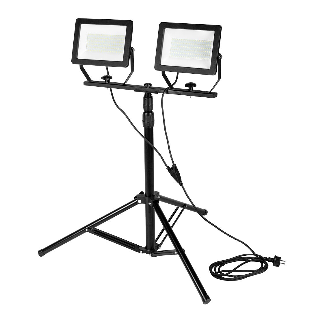 NEO Double spotlight LED 2 x 100W on tripod 1.8m