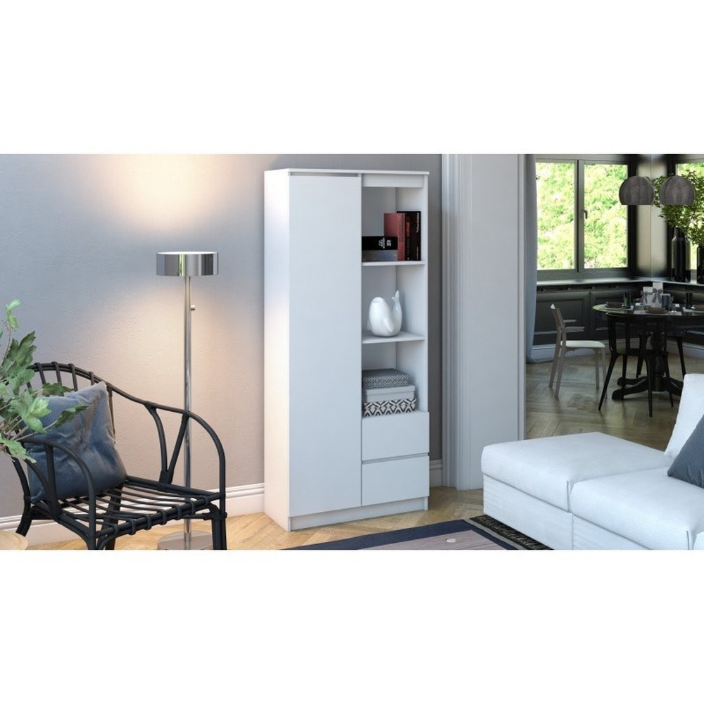 Office shelf RS-80 white complete set - perfect for office and home