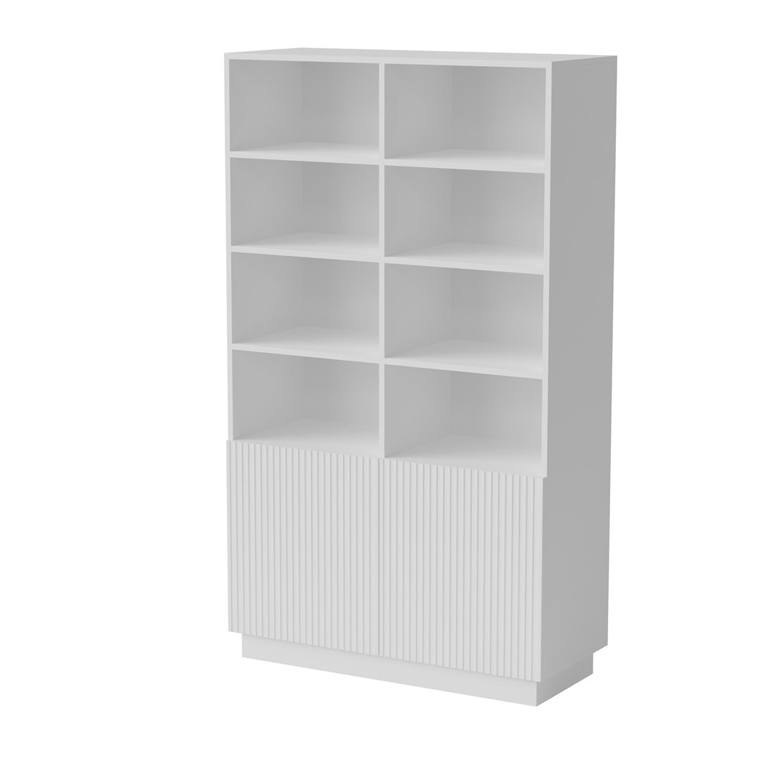 Liverti Shelving Unit 100x42x171 white - perfect for any interior