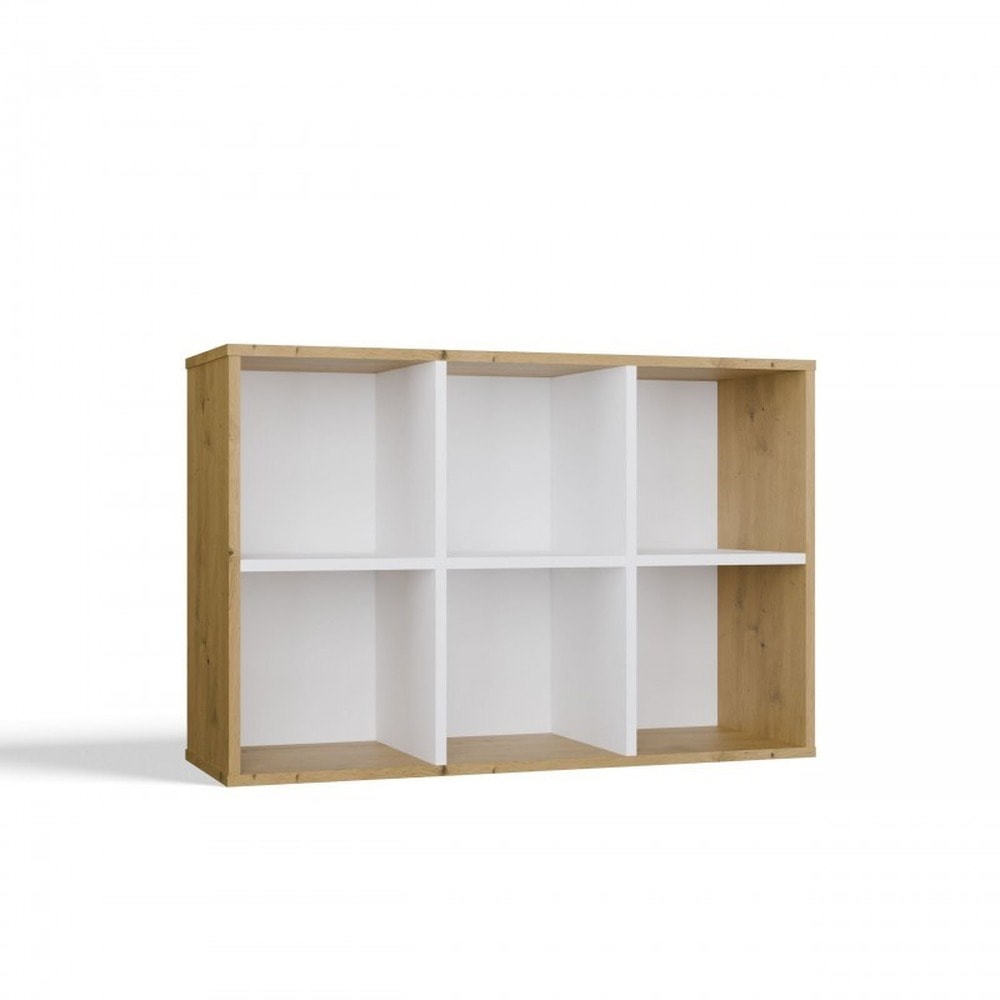 Malax Mini Shelf 2x3 Artisan Oak/White - perfect for any interior