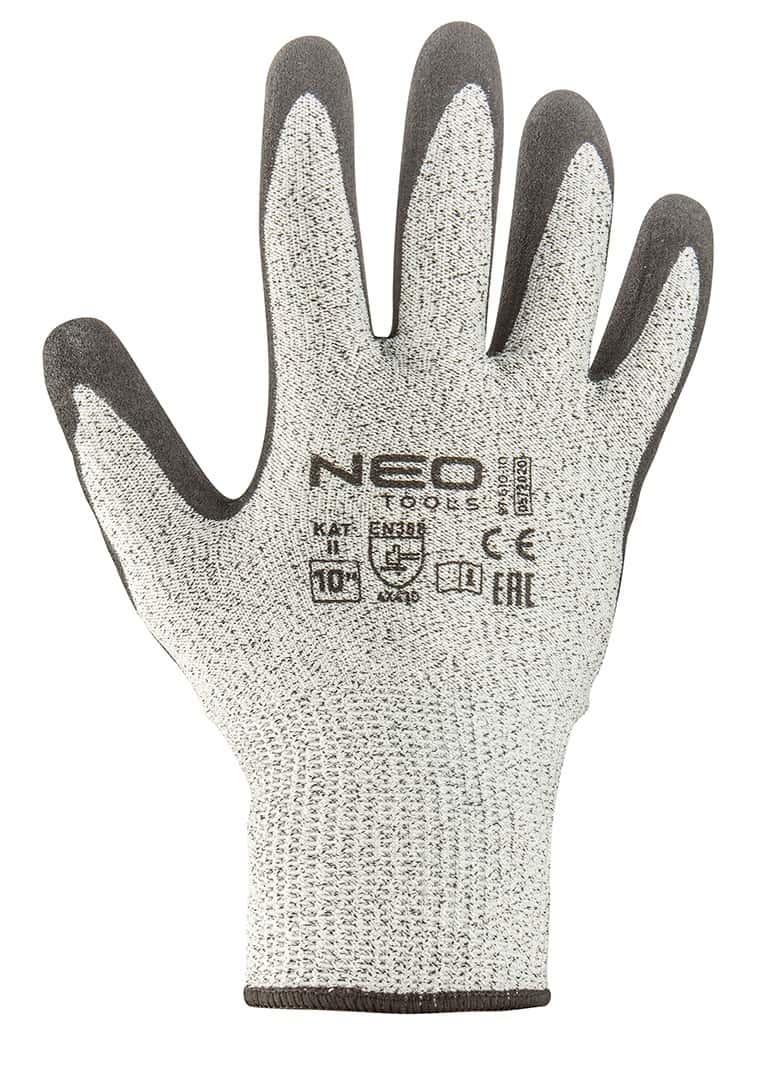NEO Cut-resistant work gloves with nitrile coating 4X43D size 9