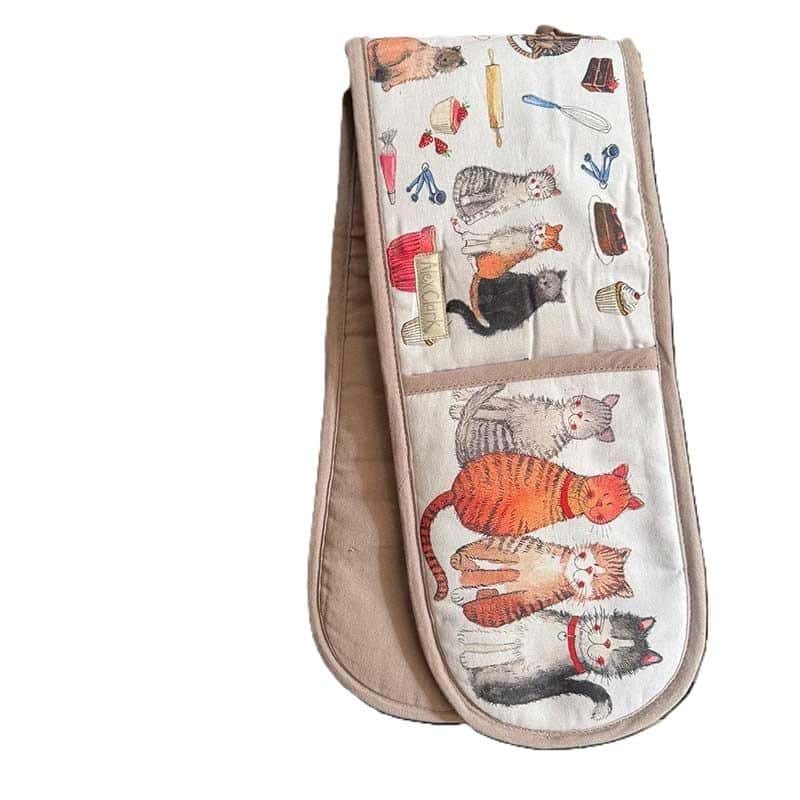 Kitchen glove GLV24 4 cats - cotton protection for the hand