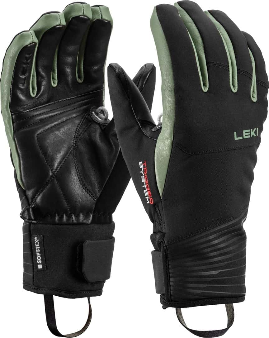 Leki Sparrow 3D Woman green 7.0 - Women's Ski Gloves