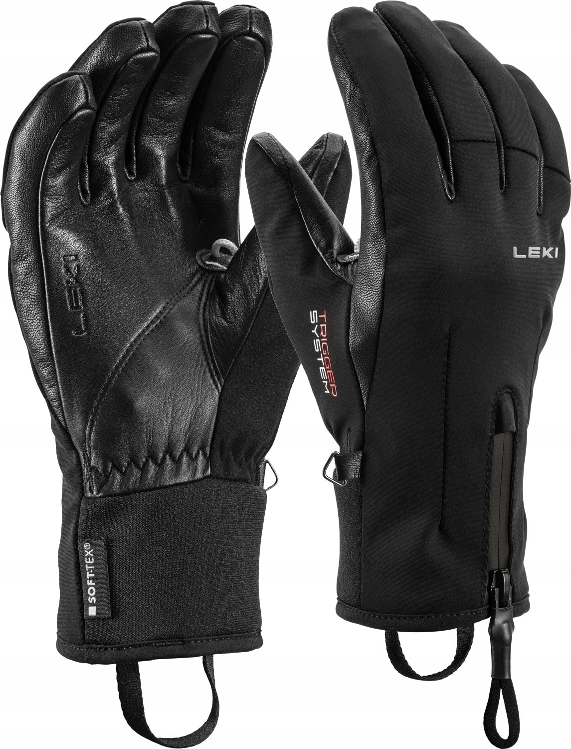 Leki Vallarta 3D Women's Ski Gloves - Black, Comfort and Style on the Slopes