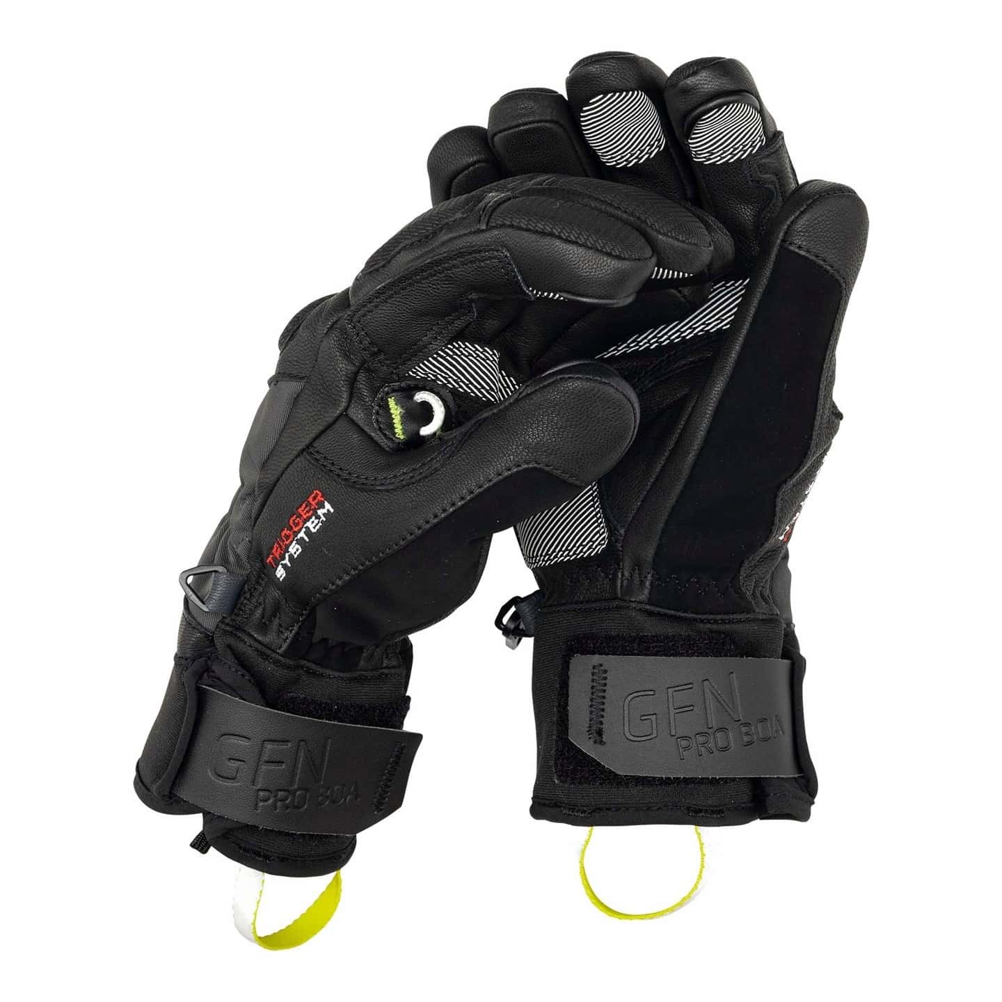 Leki Pegas 3D GTX - Ski gloves black-green, perfect for the slopes