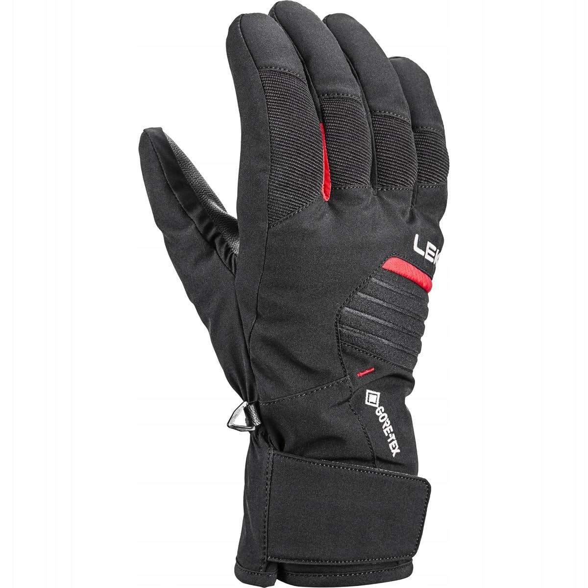 Leki Vision GTX - Black ski gloves size 8.0