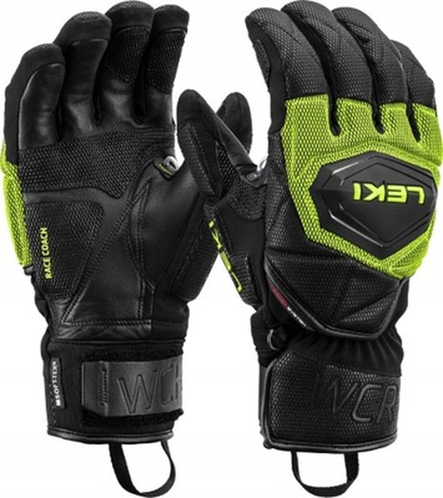 Leki Ski Gloves WCR Coach 3D lemon 9.5 - perfect for the slopes