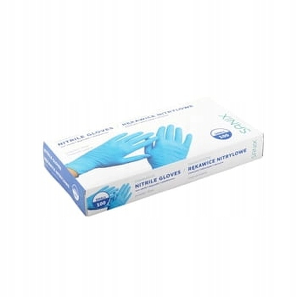 SANIX Nitrile gloves powder-free L 100 pcs - protection and comfort