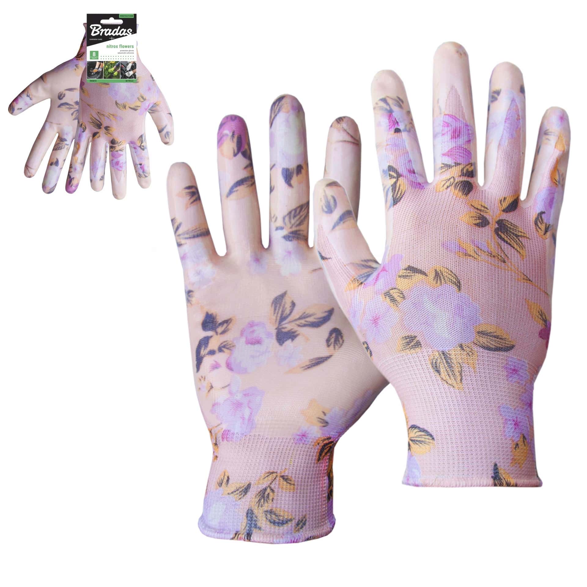 Nitrox Flowers Gloves - Nitrile protective gloves size 6