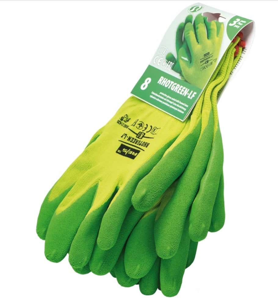 Green.R10 PBS Knitted Gloves - Latex Coated Work Gloves