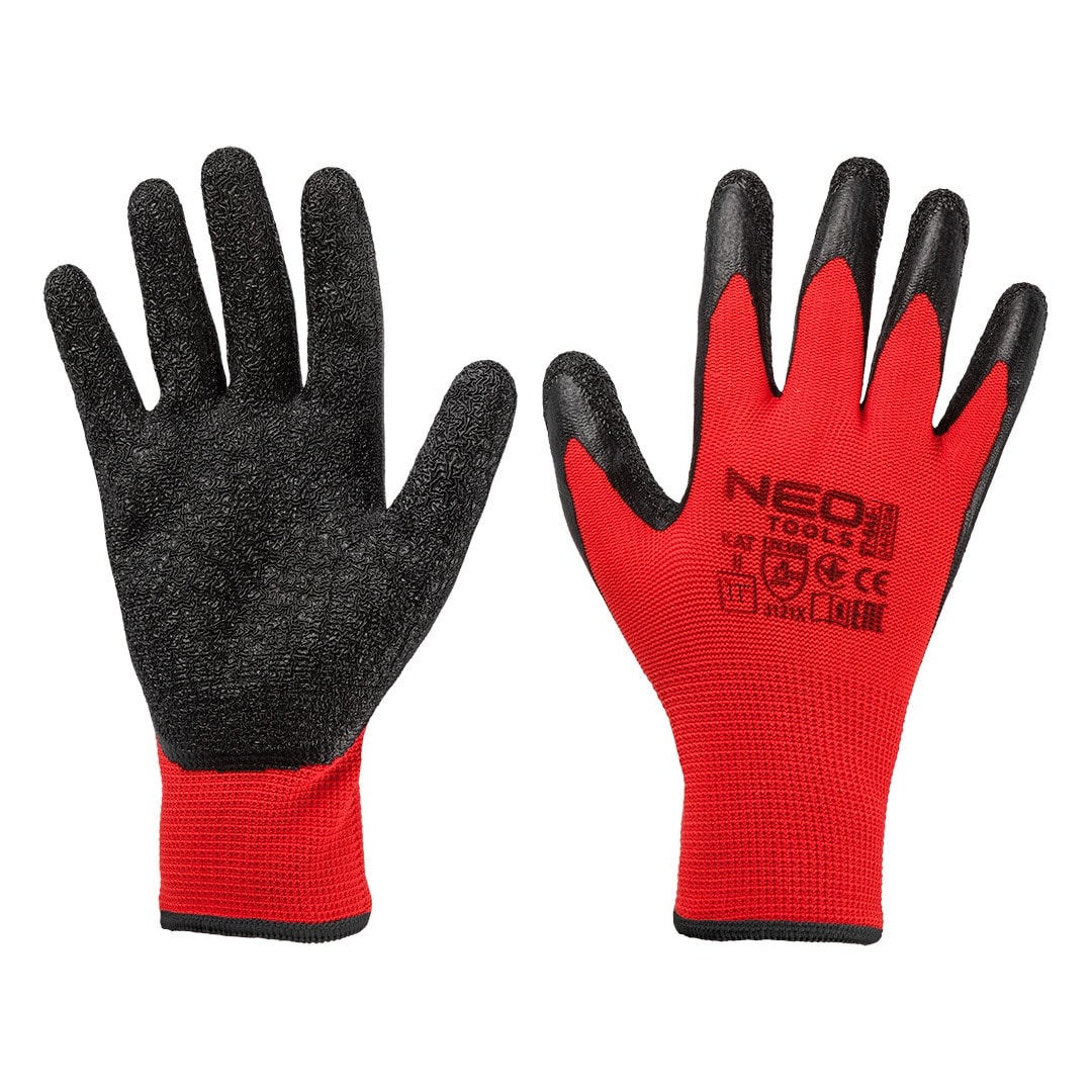 NEO TOOLS Polyester work gloves coated with crinkle latex size 11 - perfect for work