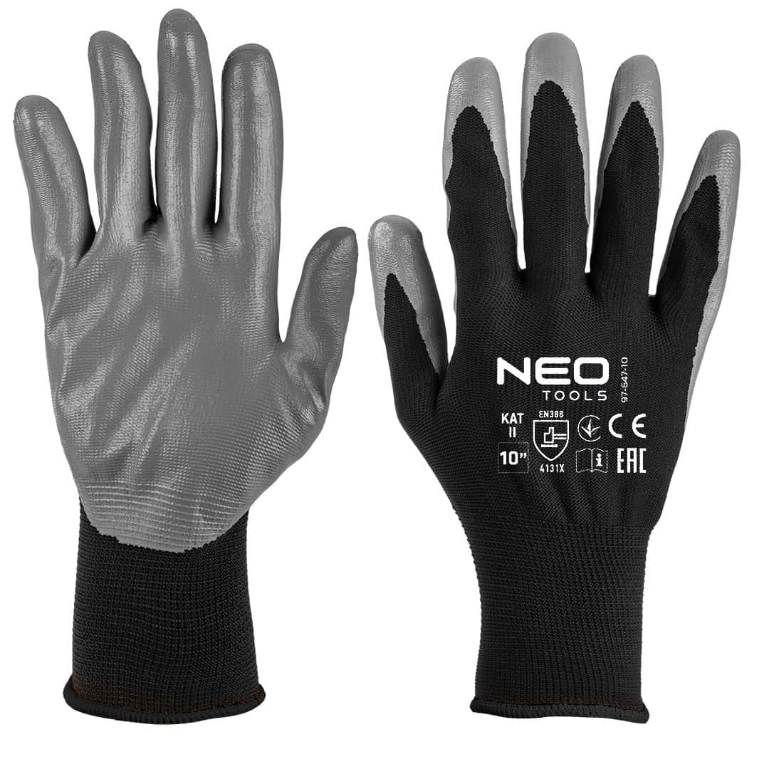 NEO TOOLS Polyester work gloves coated with nitrile size 11