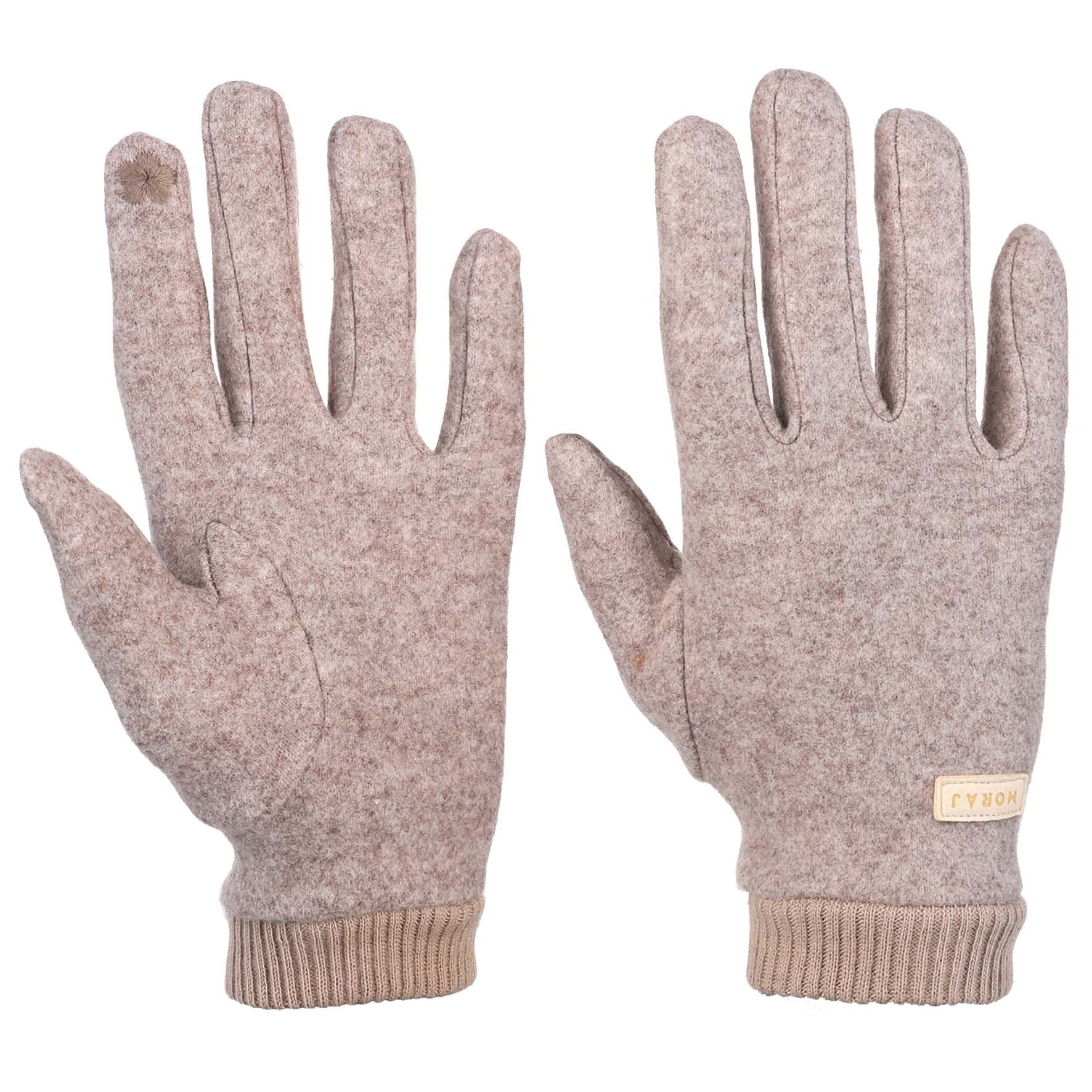 Elegant beige women's gloves - perfect for winter