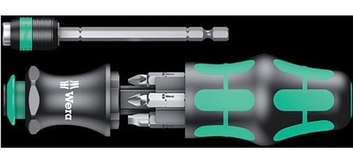 Handle with holder for 1/4' bits with magnet + 6 bits - ideal for workshop