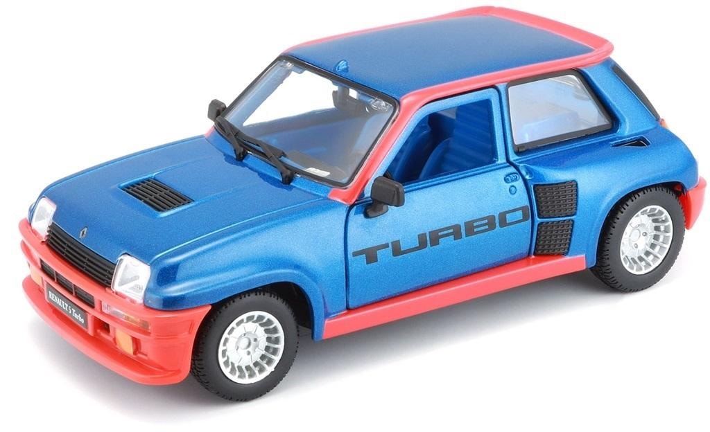 BBURAGO Renault 5 Turbo Blue-Red 1:24 - iconic model for collectors