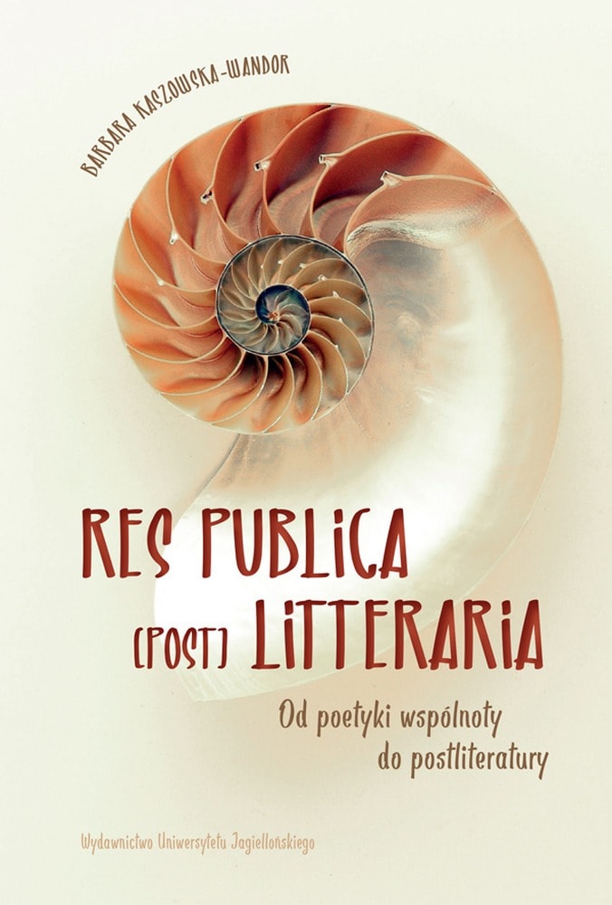 Res publica (post) litteraria - book about the poetics of community