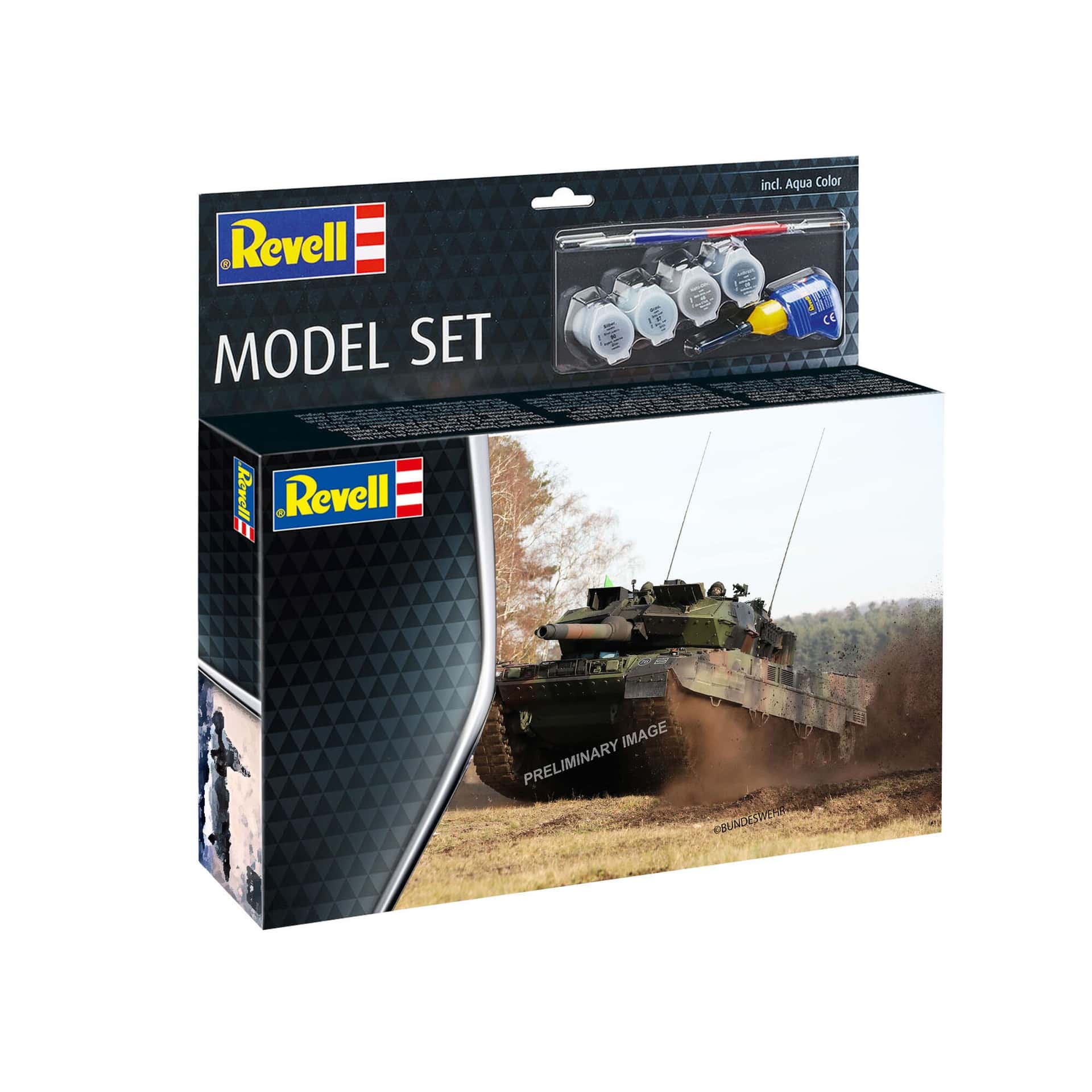 Revell Model Set Leopard 2A7V - Model kit with accessories