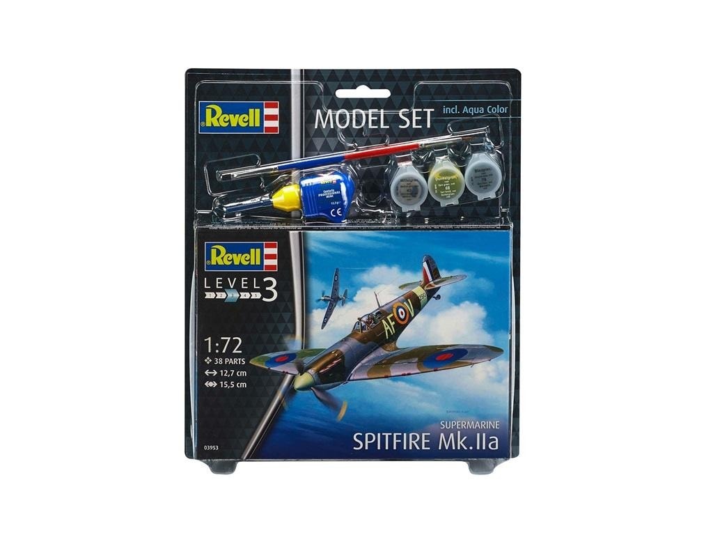 Revell Model Set 1:72 Spitfire Mk. IIa - Build your legendary fighter!