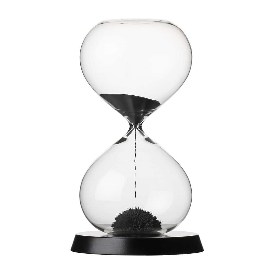 Rituali Domestici Scorrendo - Decorative hourglass black 13.5 x 23 cm