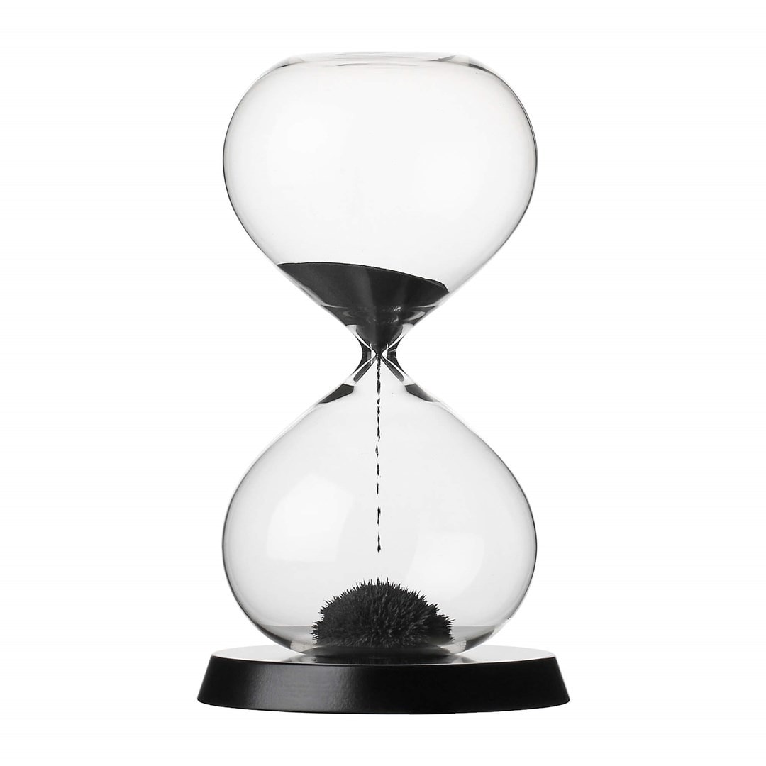 Rituali Domestici Scorrendo - Decorative hourglass black 13.5 x 23 cm