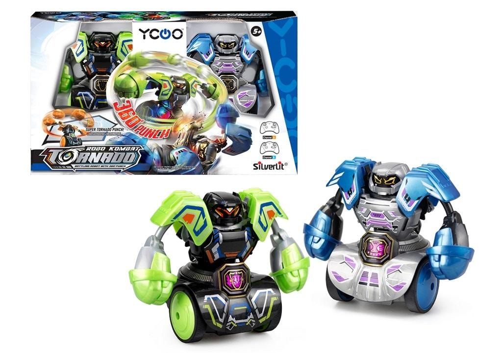 Robo Kombat Tornado - Remote controlled fighting robots 2-pack