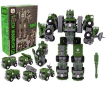 5-in-1 Screw Robot Green - construction set for little engineers