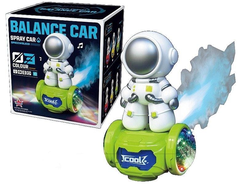 Astronaut robot with space vehicle - space adventure