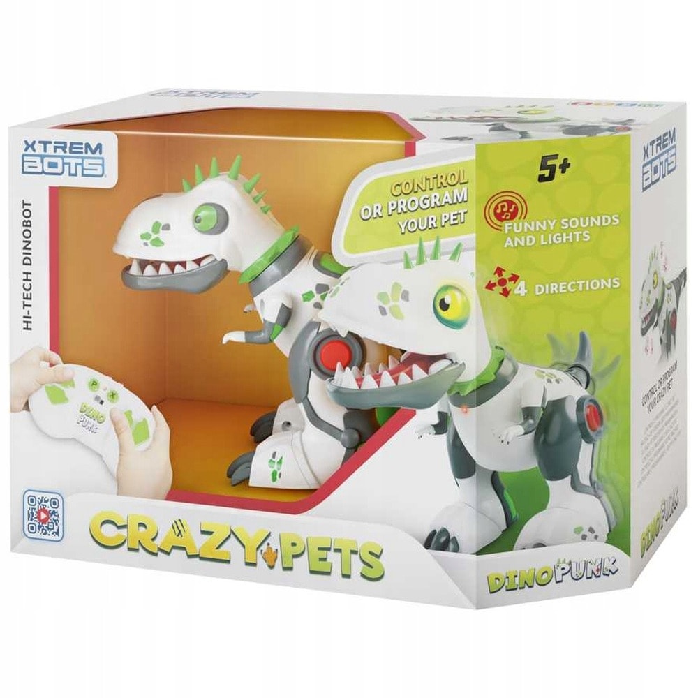 Xtrem Bots Robot Dinosaur R/C Crazy Pets - remote-controlled robot dinosaur