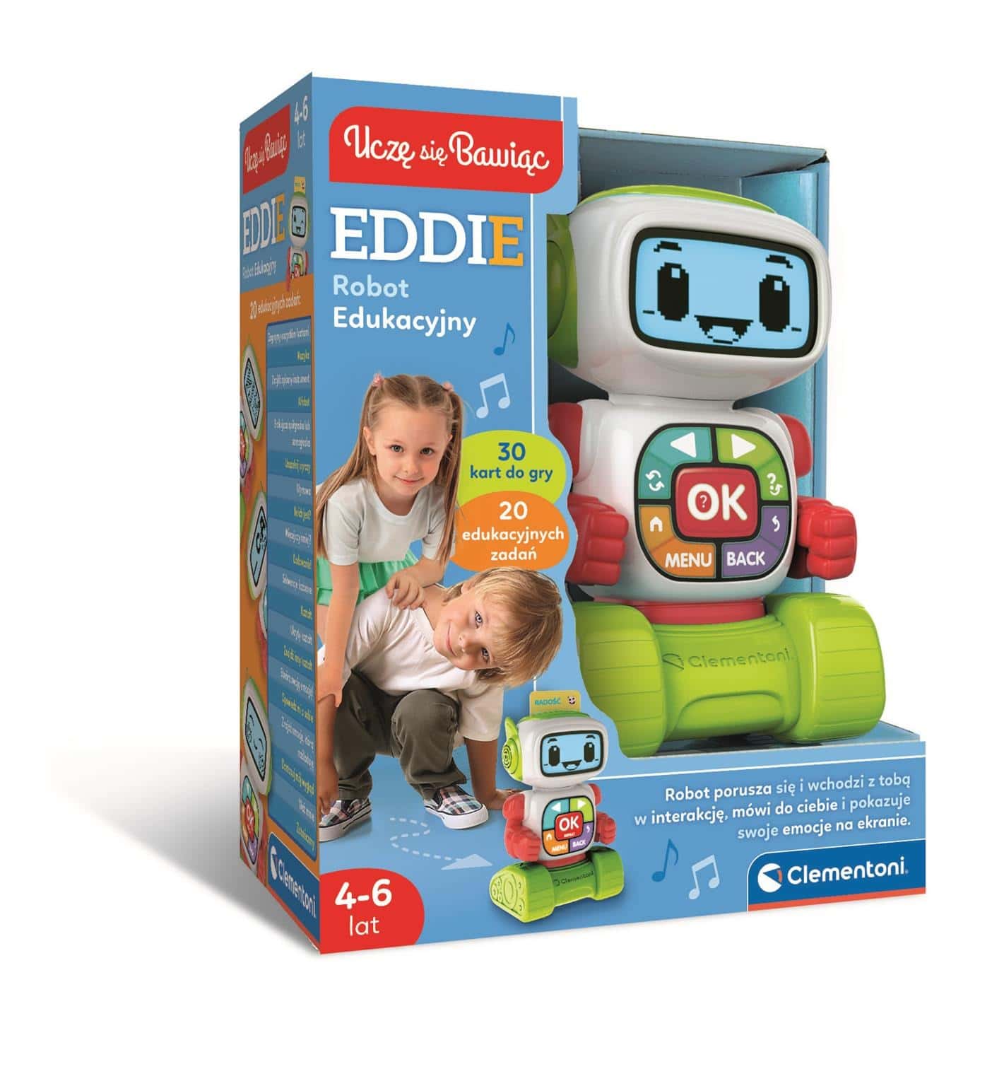 Clementoni Eddie Educational Robot - interactive toy for children