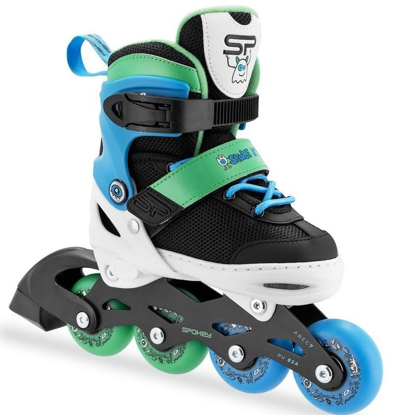 Spokey Adjustable children's roller skates Joy size 31-34 - perfect for beginners