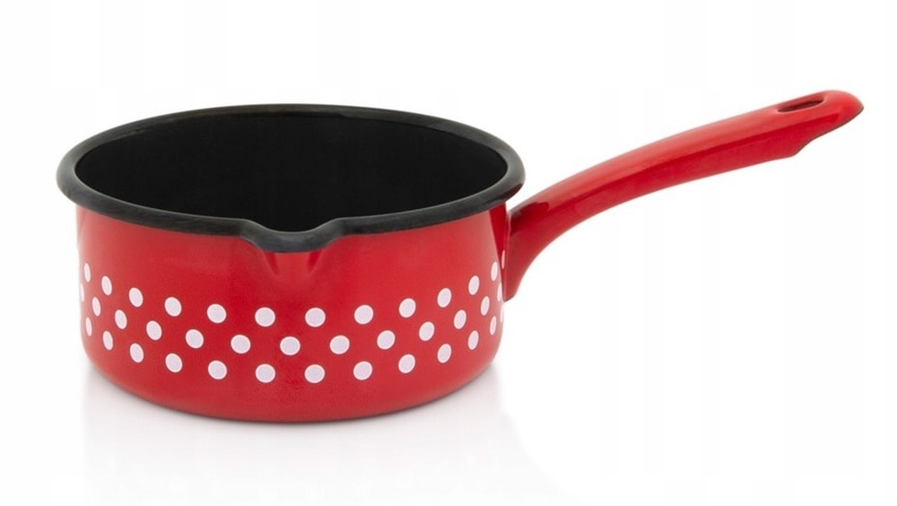 Luxe Saucepan - Enameled saucepan with lid 16 cm / 1.6 l