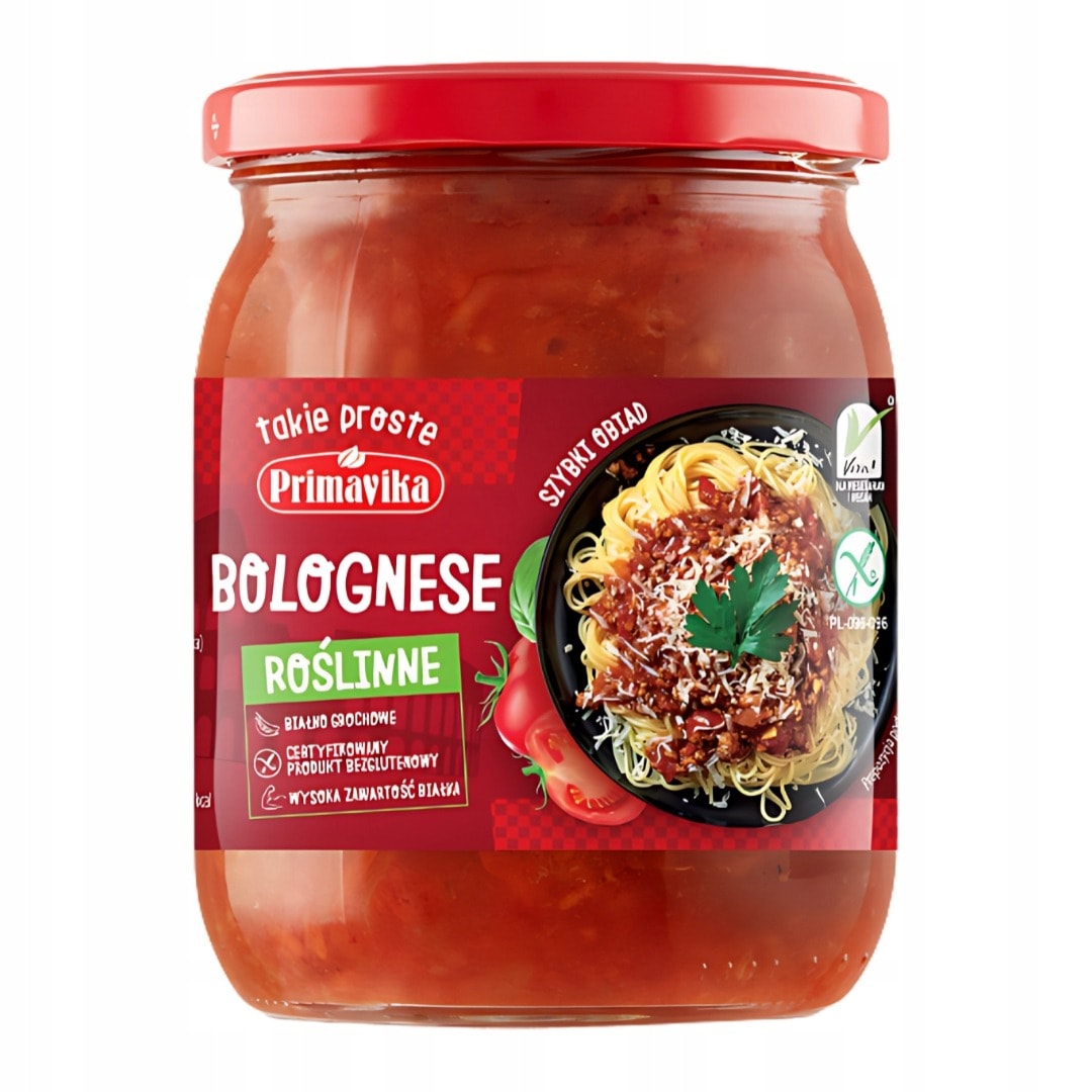 Primavika Plant-Based Bolognese 470g - delicious and healthy dinner in minutes