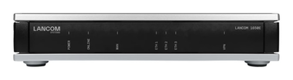 Lancom Systems 1650E - Gigabit Ethernet Router Black, Grey
