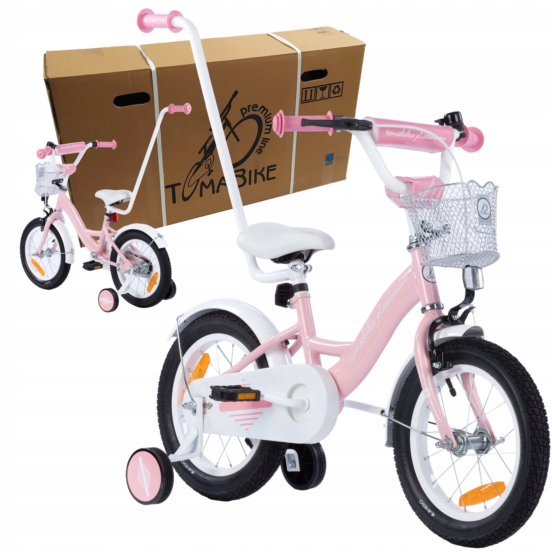 BIKEY Girls' bicycle 14 inch - perfect for beginners