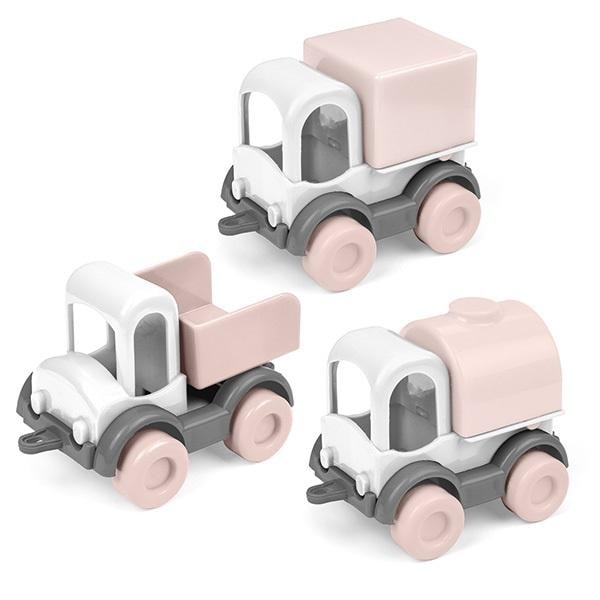 Kid Cars Trio - Pink cotton candy - vehicle set for little motorsport fans