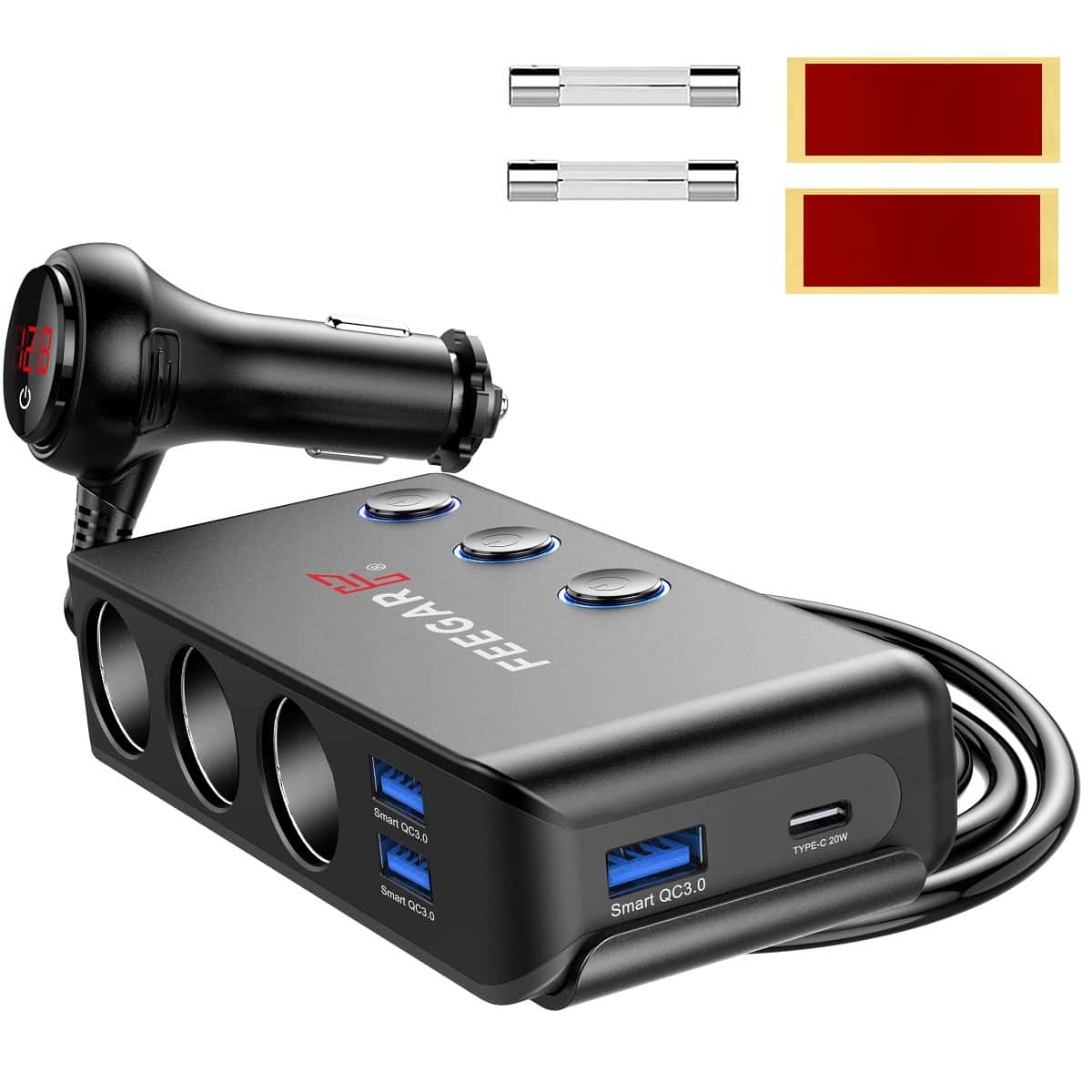 Xblitz Car Splitter R10 - perfect for charging multiple devices on the go