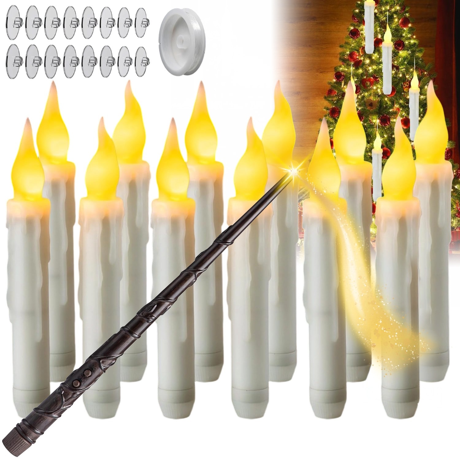 LED decorative wand - magical addition 12 cm