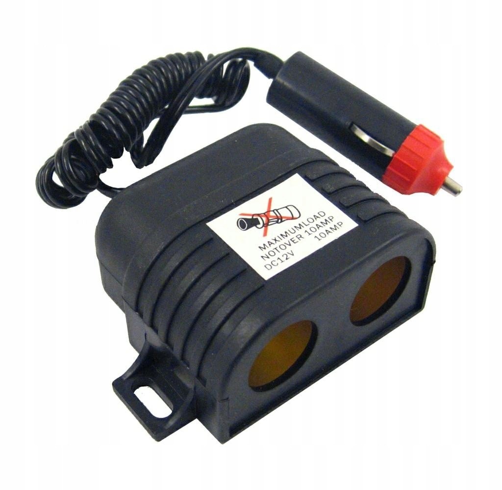Name 12V Car Cigarette Lighter Splitter - 2 USB ports, cable